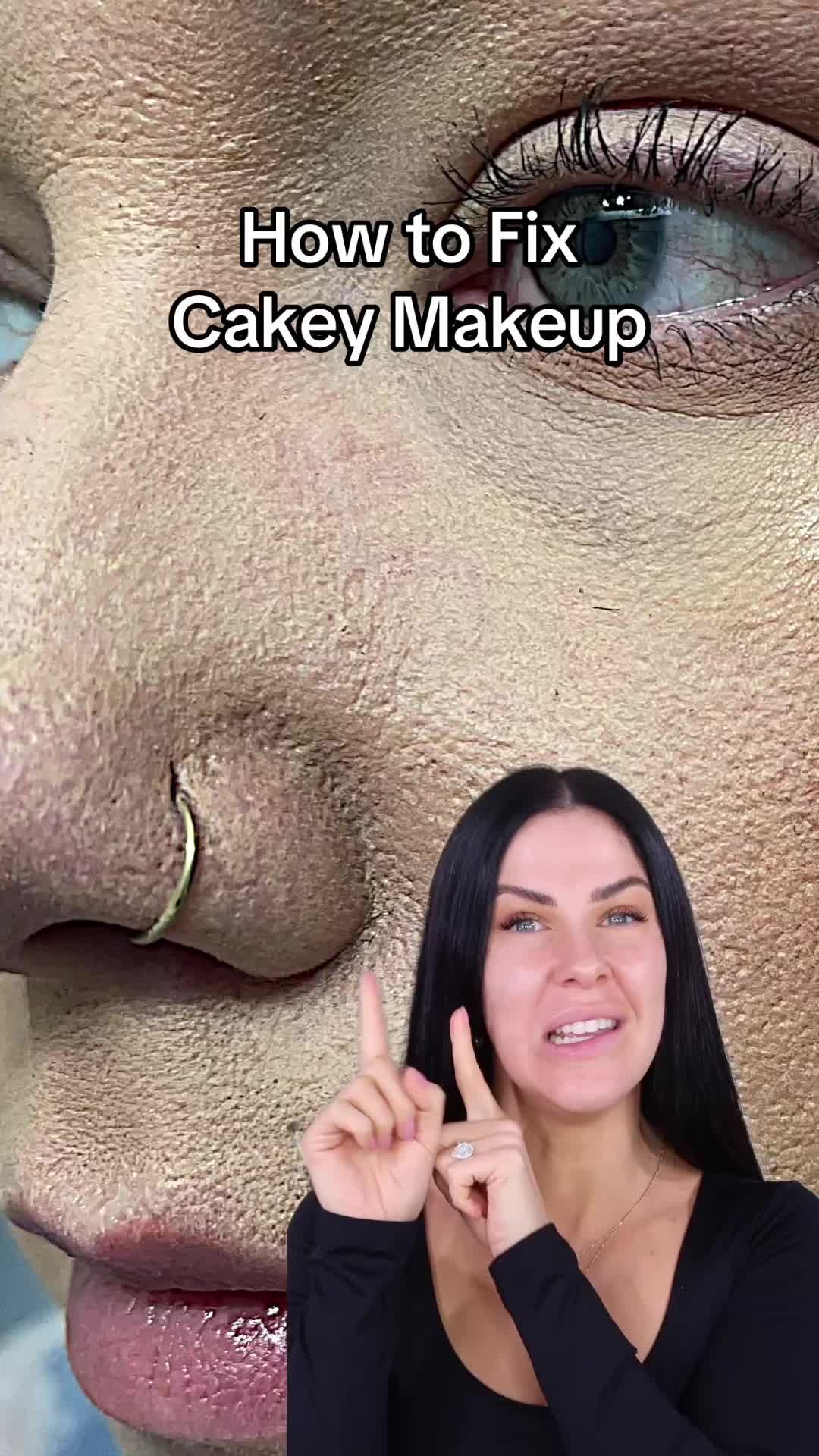 TikTok post by @nikkiajoy for MCoBeauty. Caption reads: [...] makeup artist secrets!🤭 @MCoBeauty #makeup....