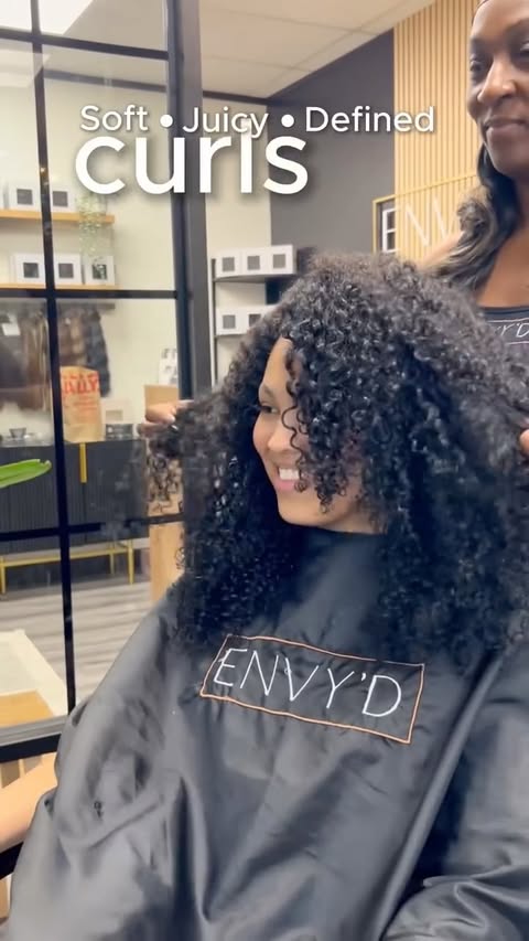 Instagram post by @envyd_hair for Camille Rose. Caption reads: [...] it to last. So we went in with the Camille....