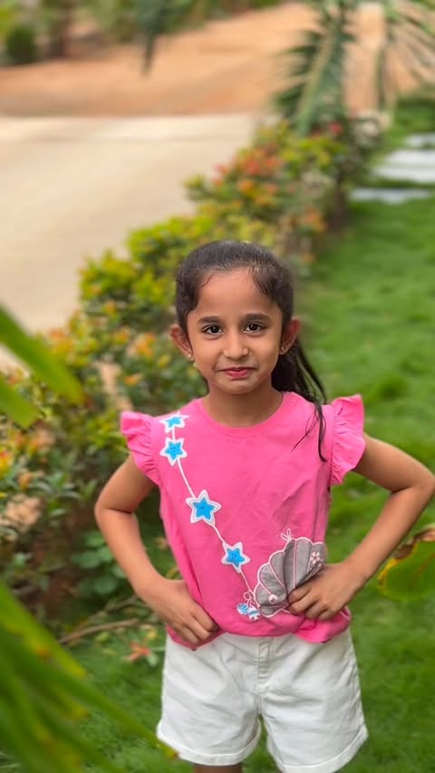 Instagram post by @itsme_anika.karks for Babyhug. Caption reads: #collaboration with @firstcryindia @babyhug Adding....