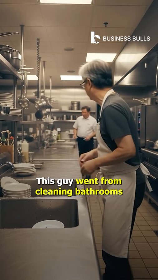 Instagram post by @businessbulls.in for NVIDIA. Caption reads: From scrubbing floors at 9 to leading a $4....