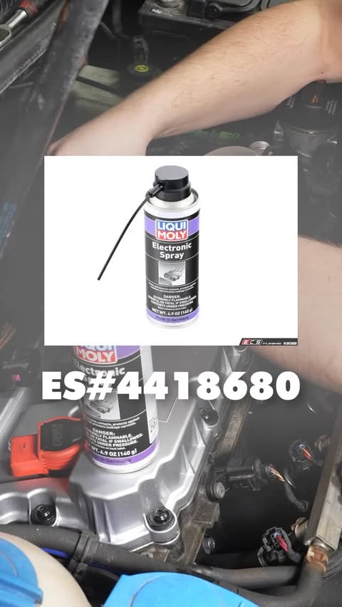 Instagram post by @ecstuning for LIQUI MOLY. Caption reads: Protect your electrical connectors with....