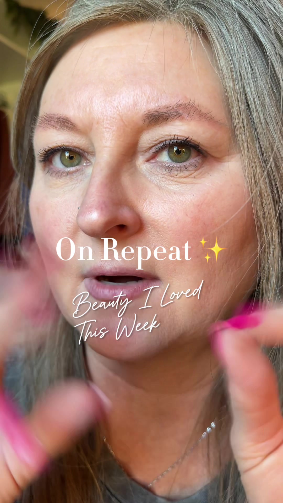 TikTok post by @samanthamullino for DIBS Beauty. Caption reads: [...] a highlighter (yes please). Two from....