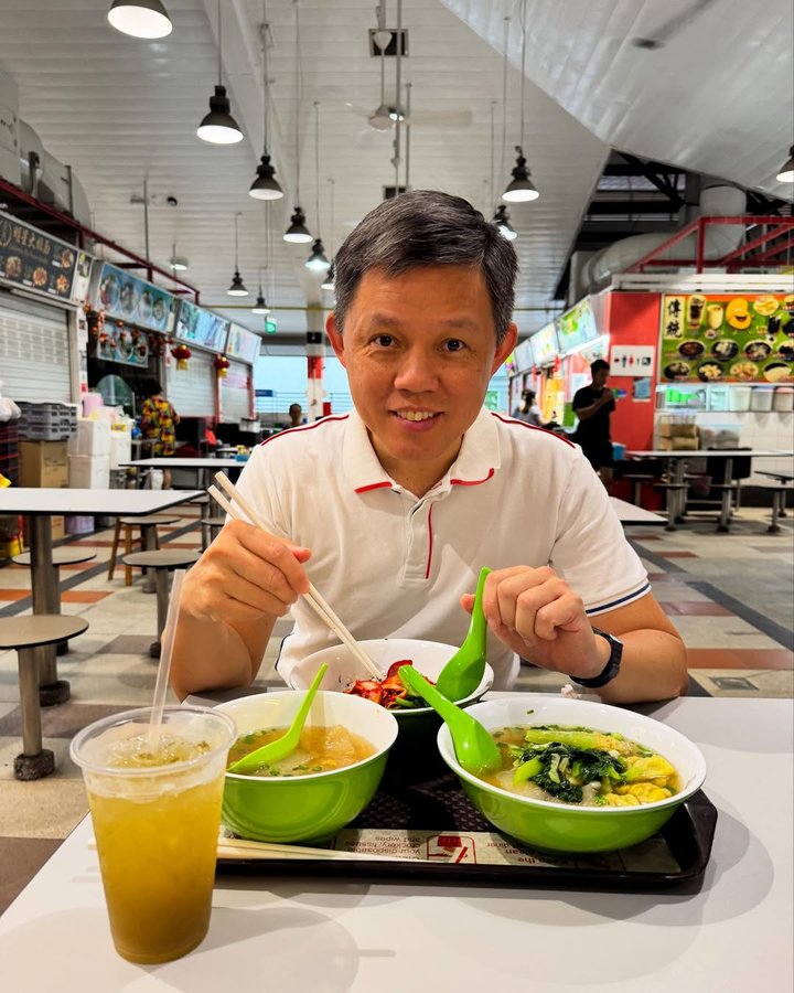 Instagram post by @chanchunsing.sg for The Straits Times. Caption reads: Read @straits_times recent article “From Bak Chor....