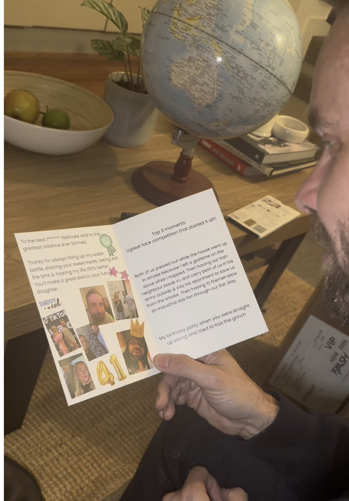 TikTok post by @grace_and_matt for Moonpig. Caption reads: Don’t cry king!  Use our discount code for 50%....