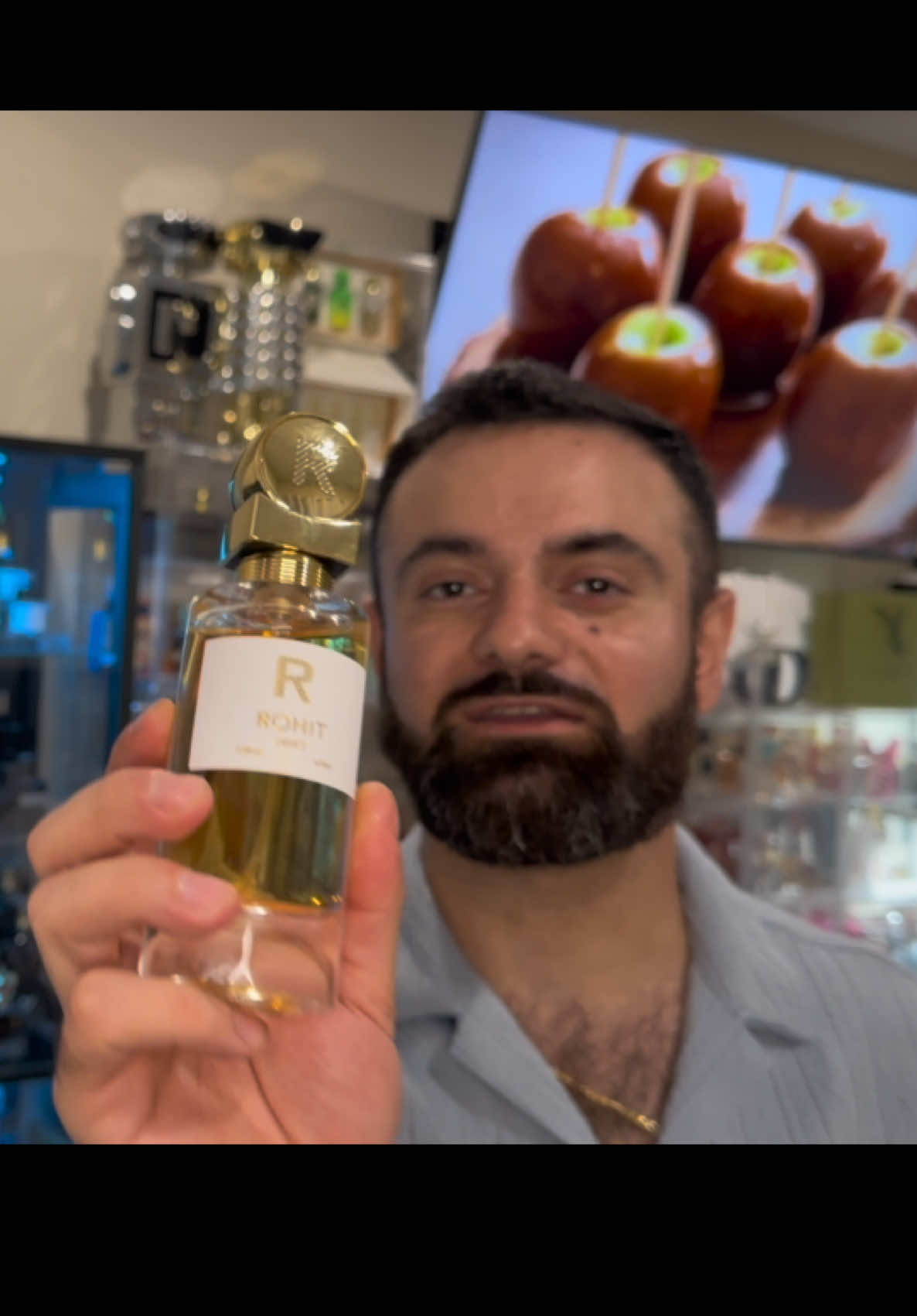 TikTok post by @fahoodyfragrance for Bharara Beauty. Caption reads: Rohit Drift S/O @Bharara Beauty Thank you!....