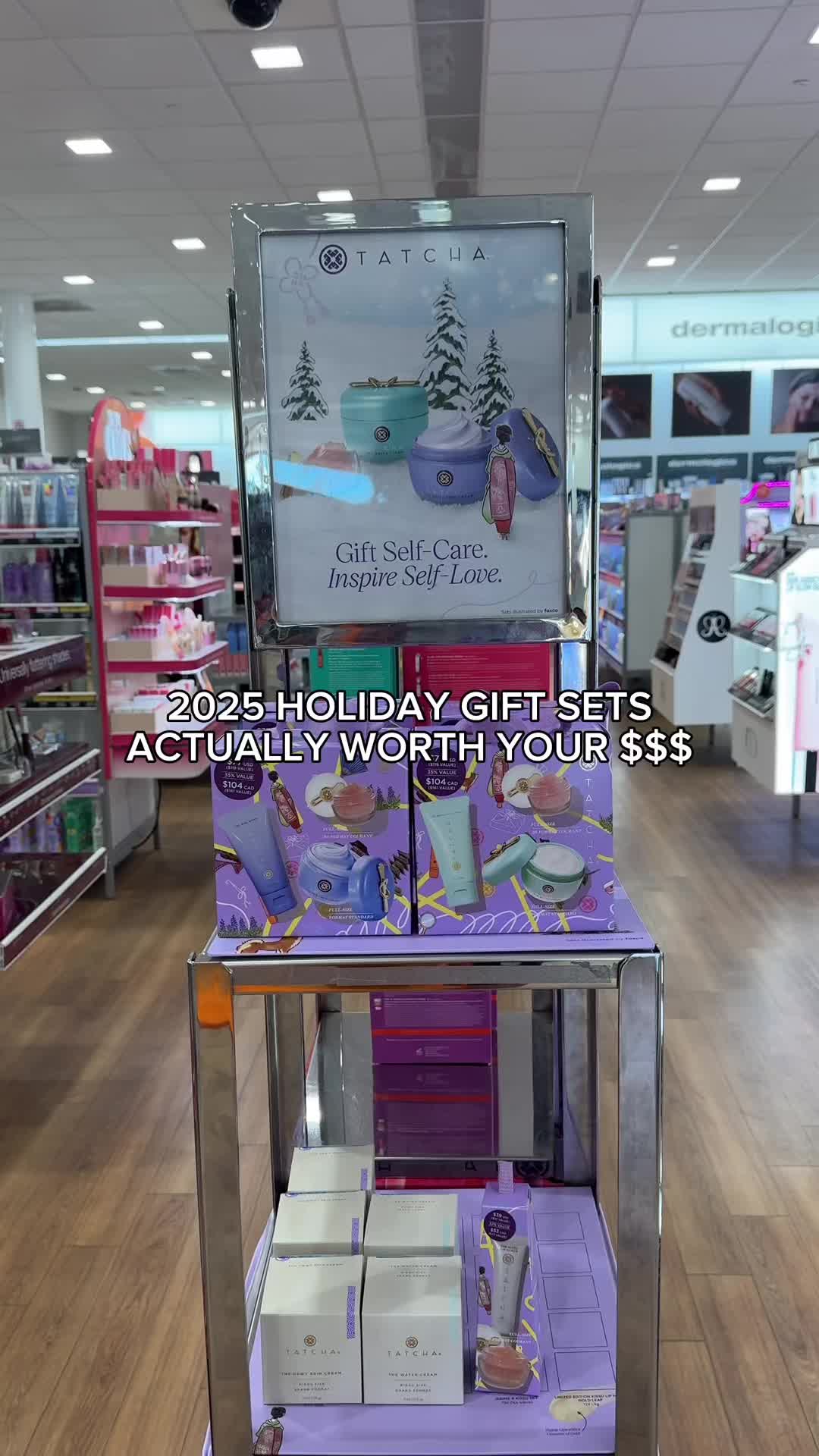 TikTok post by @taylorbosmann for Kopari Beauty. Caption reads: [...] @Tatcha US @tarte cosmetics @TULA skincare....