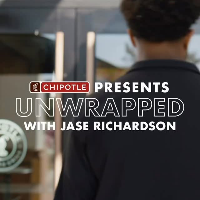 Instagram post by @jaserich4 for Chipotle. Caption reads: Unwrapped with @chipotle 🔥 #ChipotlePartner.