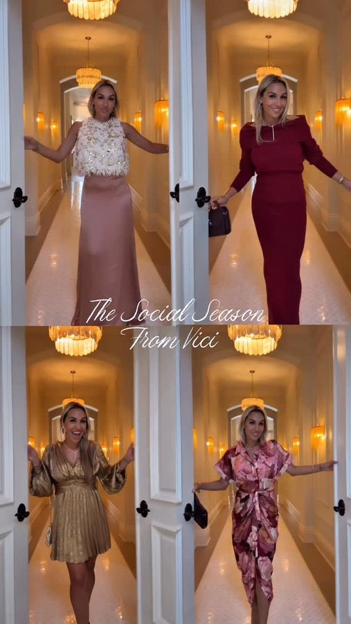 Instagram post by @aivanelli for VICI COLLECTION. Caption reads: The Social Season Collection from @vici ✨🤍 
Shop....