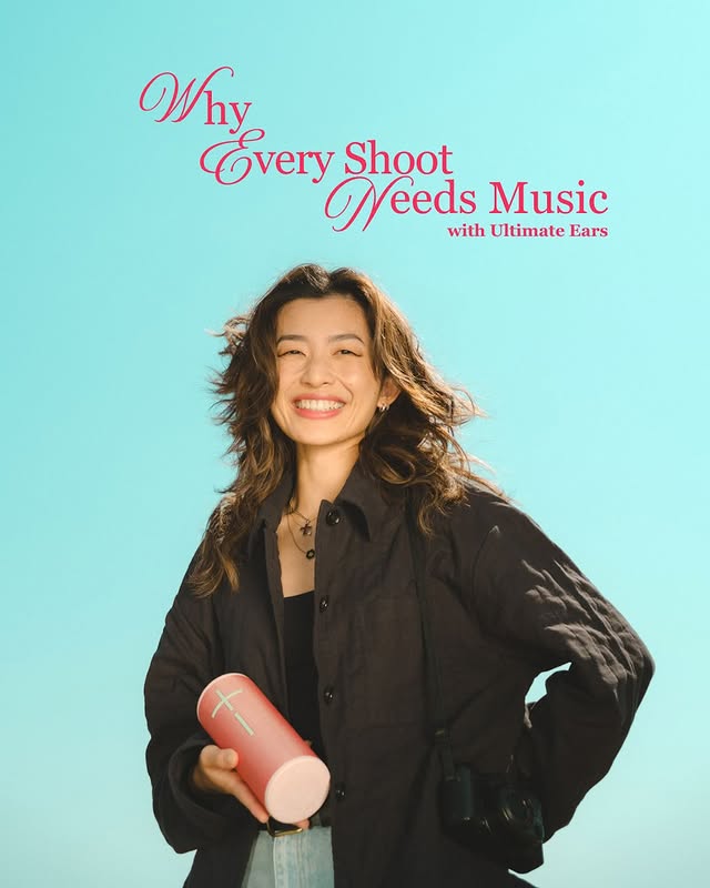 Instagram post by @picsbychii for Ultimate Ears. Caption reads: [...] is just as important is… a speaker!....