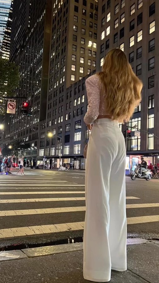 Instagram post by @marionstrachan_ for RETROFÊTE. Caption reads: Shining like a diamond 🪩💎

@revolve @retrofete....