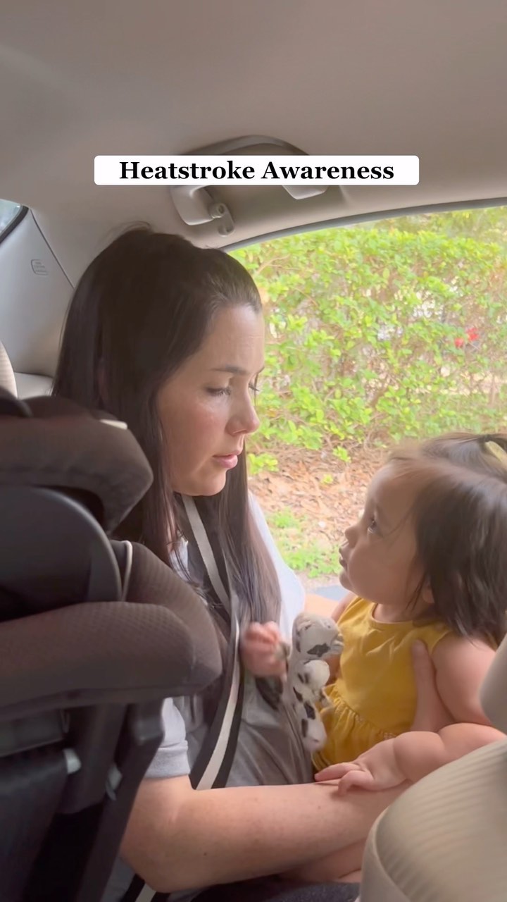 Instagram post by @jennaheats for Ad Council. Caption reads: Never leave your child in a car, even if you think....