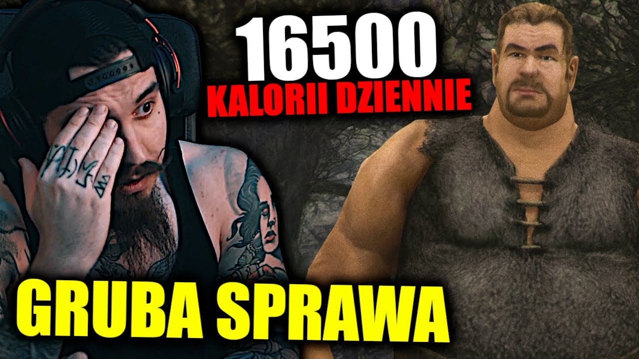 YouTube post by @Kiszak for Media Expert. Caption reads: How Much Do Gothica Residents Eat? [SERIOUS....