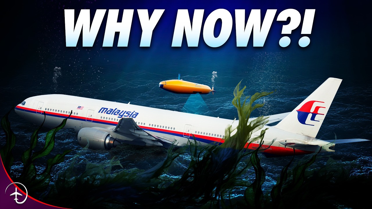 YouTube post by @MentourNow for Dropbox. Caption reads: The Search for MH370 is Back ON! What’s changed?!.