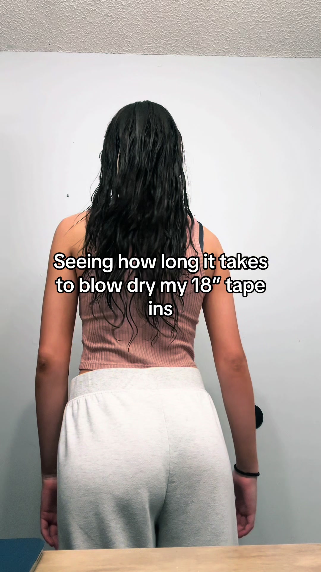 TikTok post by @notjoslyngrace for Dooreshair. Caption reads: [...] it takes 3x as long to dry my hair!....