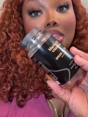 TikTok post by @patricej0 for Black Girl Vitamins. Caption reads: [...] need in one bottle. #blackgirls....