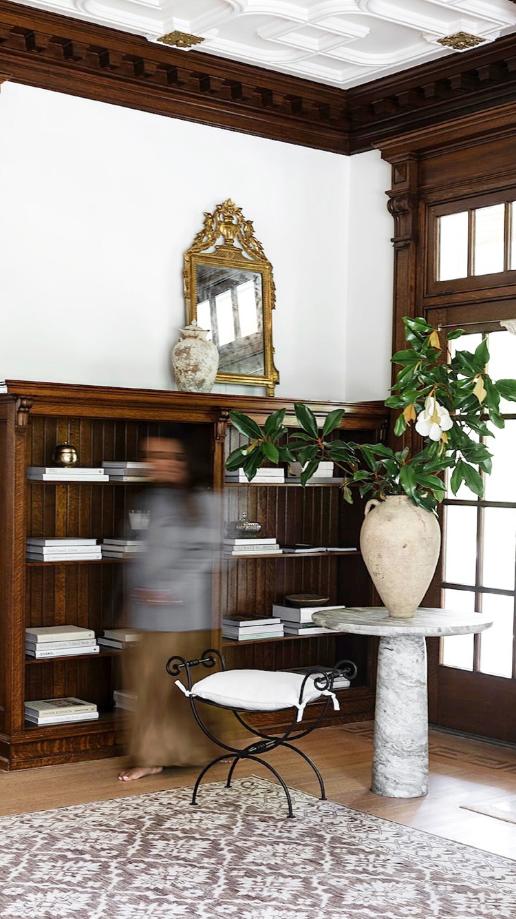 Instagram post by @nabela for Sherwin-Williams. Caption reads: I have been WAITING to paint this room. 🤍🤭🤓.