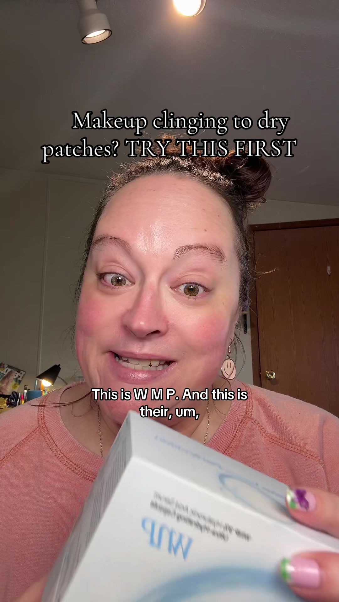 TikTok post by @jenm_creator for WNP. Caption reads: WNP 3% Hyaluronic Acid and Emergency Repair [...].