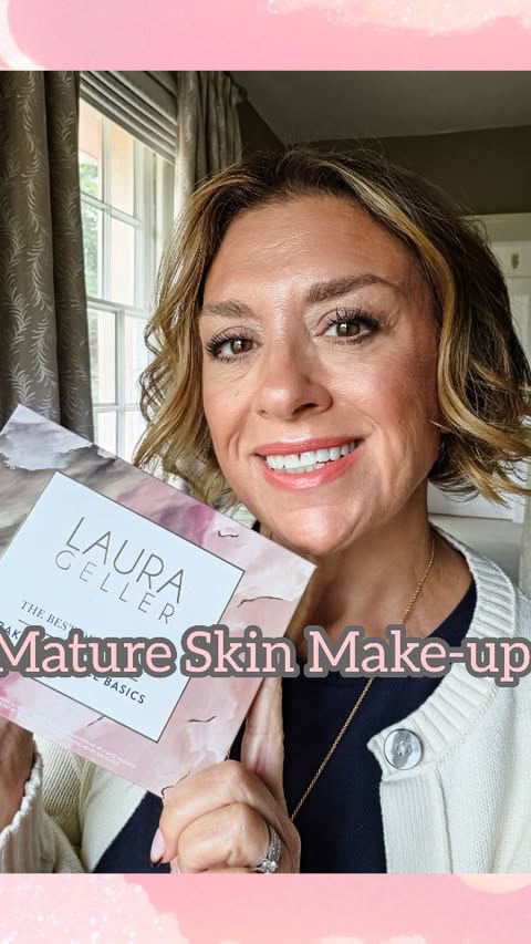 Instagram post by @dressedtothemax for Laura Geller Beauty. Caption reads: [...] ? I couldn't wait to try this....