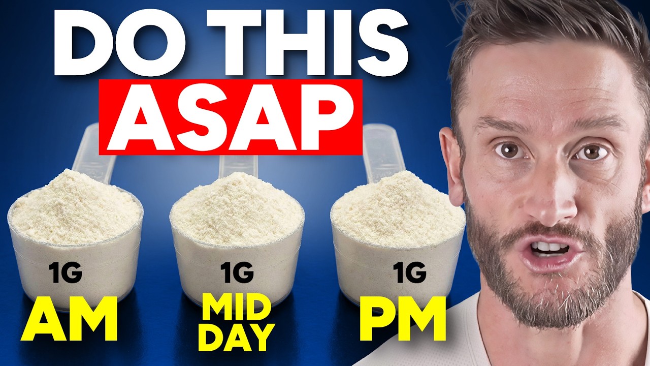 YouTube post by @ThomasDeLauerOfficial for Thrive Market. Caption reads: The 3g Trigger that Shrinks Visceral Fat (fixes....