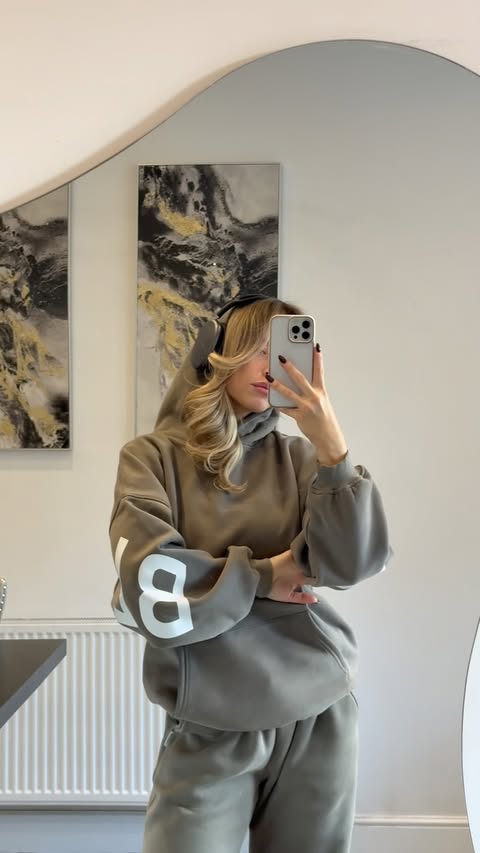 Instagram post by @victoria_goulbourne for Blakely Clothing. Caption reads: the best tracksuits @blakely_women @blakely 🤍....