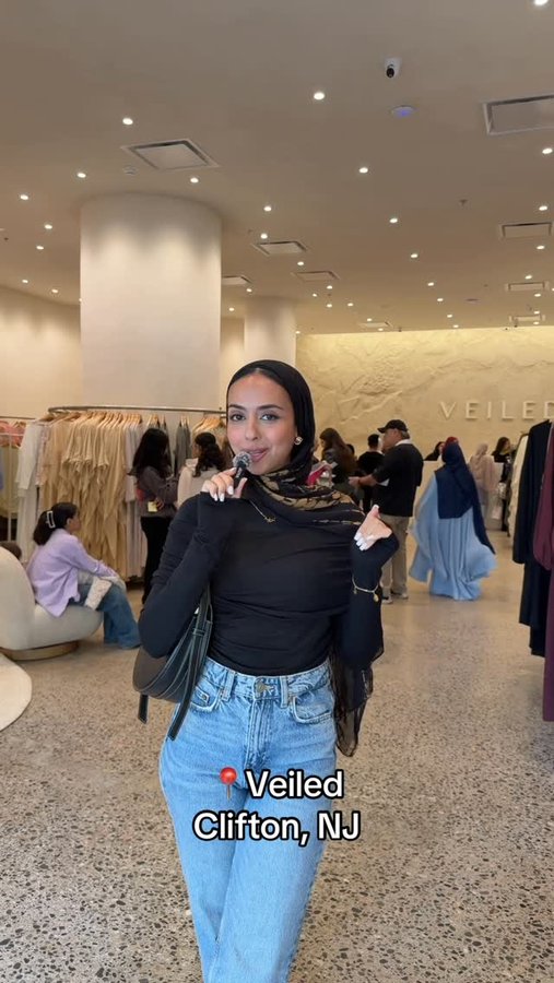 Instagram post by @nuria_a93 for Veiled. Caption reads: SO obsessed with the @veiledcollection flagship....