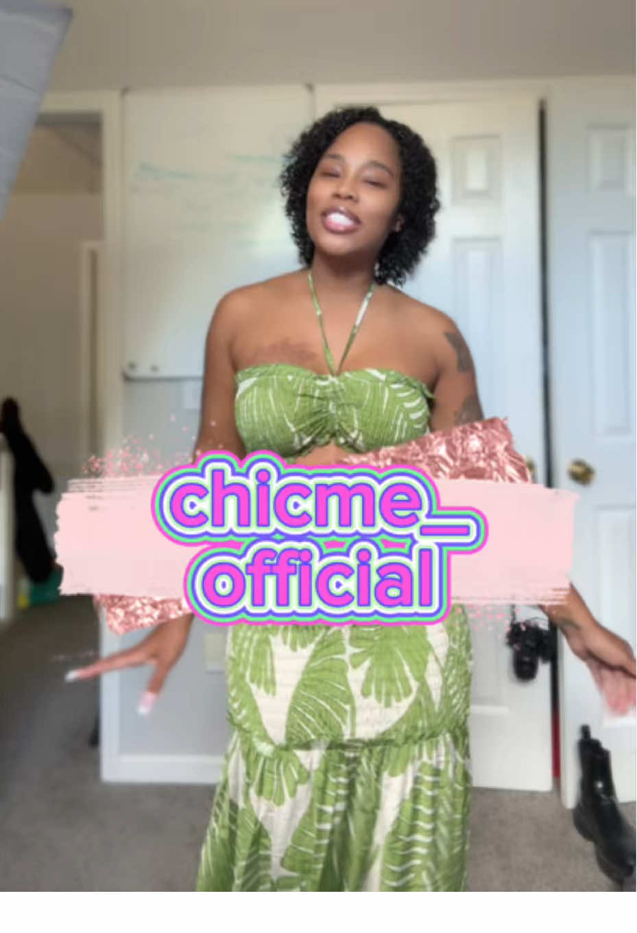 TikTok post by @justbeingbriana for ChicMe. Caption reads: Omgggg I’m in love with these fits from :....