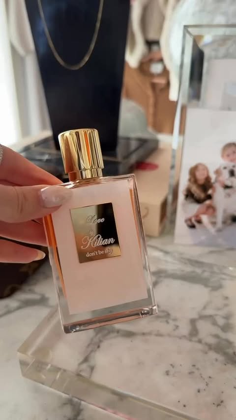 Instagram post by @rachparcell for KILIAN PARIS. Caption reads: [...] obsessed with Love, Don’t Be Shy by....