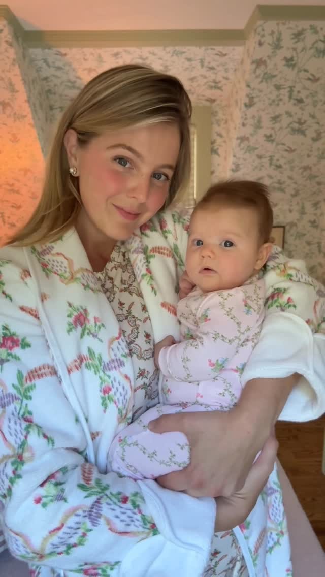 Instagram post by @samanthavarvel for Hill House Home. Caption reads: A cozy moment at home in our @hillhouse robes and....