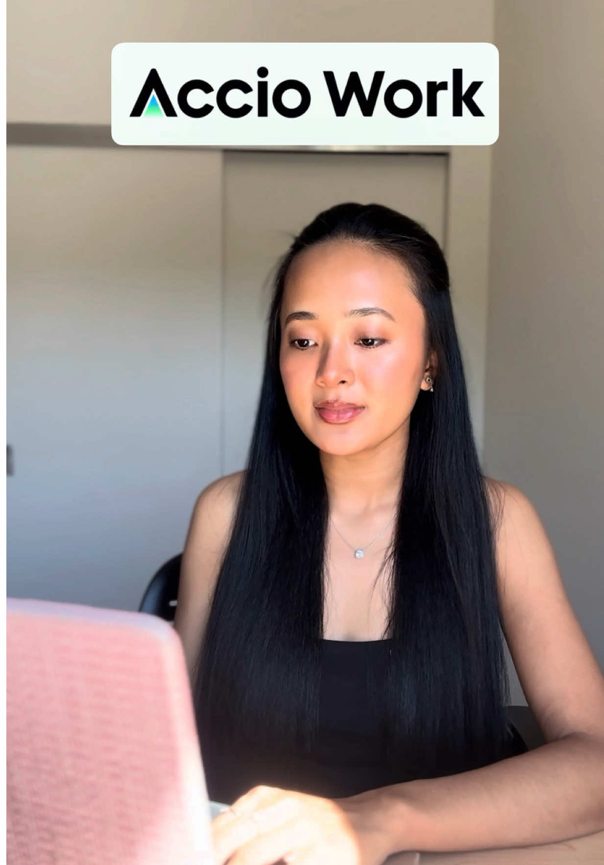 TikTok post by @malaikaamerry for Accio. Caption reads: [...] way easier than I expected 👀 I used....