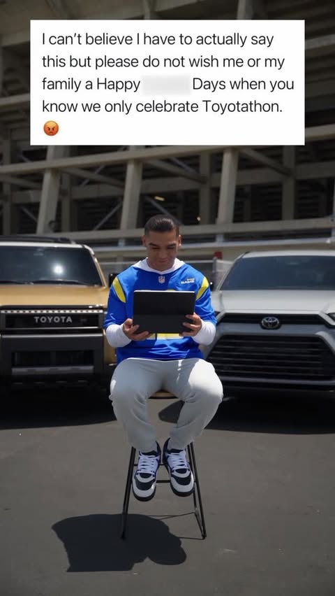 Instagram post by @pukaizded for Toyota USA. Caption reads: #Toyotathon memes have officially entered the....