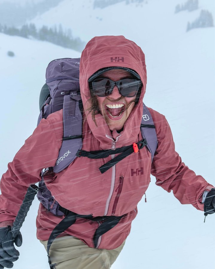 Instagram post by @reubenkrabbe for Helly Hansen. Caption reads: Home 

About ten years ago I met Nat, she was part....