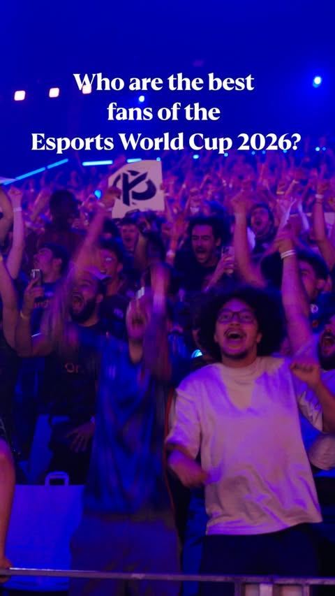 Instagram post by @lutalomuhammad for TNT Sports. Caption reads: Who are the best fans at the 2026 Esports World....