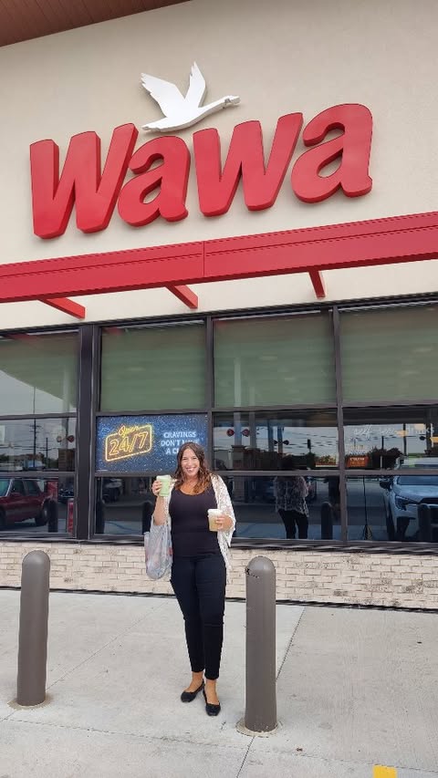 Instagram post by @thehappyhours_ for Wawa. Caption reads: #ad I thought Wawa was just a gas station and then....