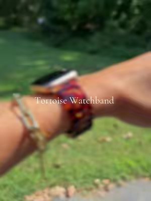TikTok post by @cait.kidd for Solace Bands. Caption reads: @Solace Bands Watch band! This tortoise color is....
