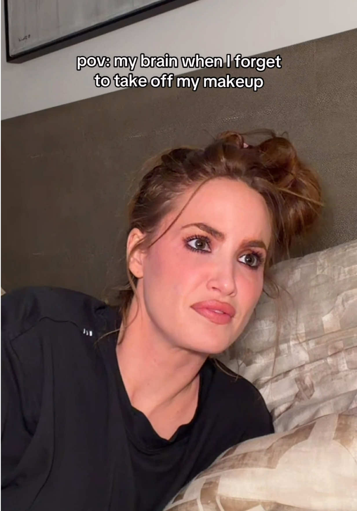 TikTok post by @haleyybaylee for Clean Skin Club. Caption reads: [...] someone made a better makeup wipe! @Clean....