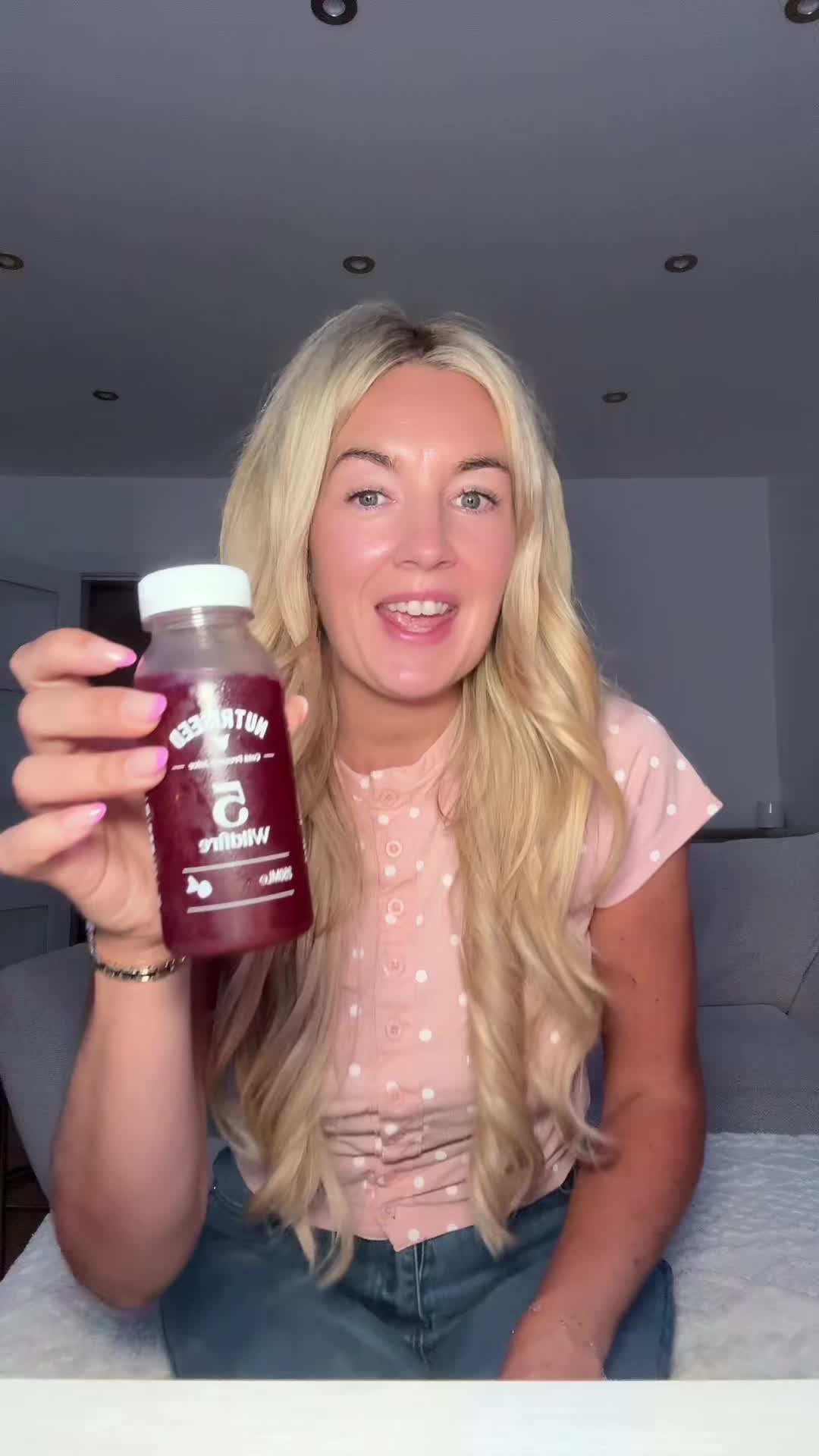TikTok post by @itsmolliesworld for Nutriseed. Caption reads: [...] juice cleanse complete roll on day 2....
