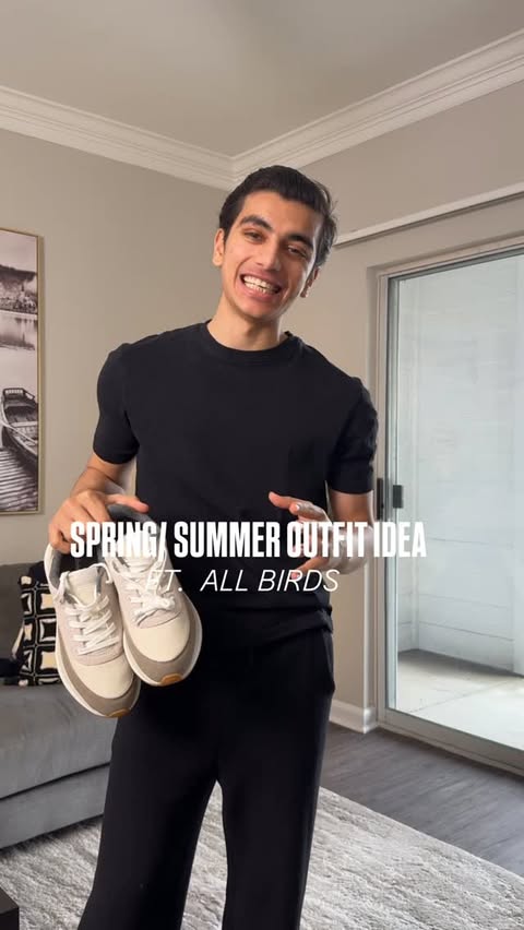 Instagram post by @harris_qasimm for Allbirds. Caption reads: Came across these shoes recently from @allbirds....