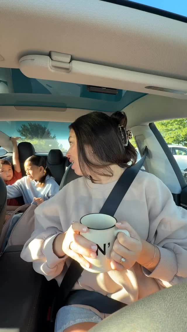 Instagram post by @sunkissed.mama for Olly. Caption reads: THE SILENCE after a chaotic school morning😍....