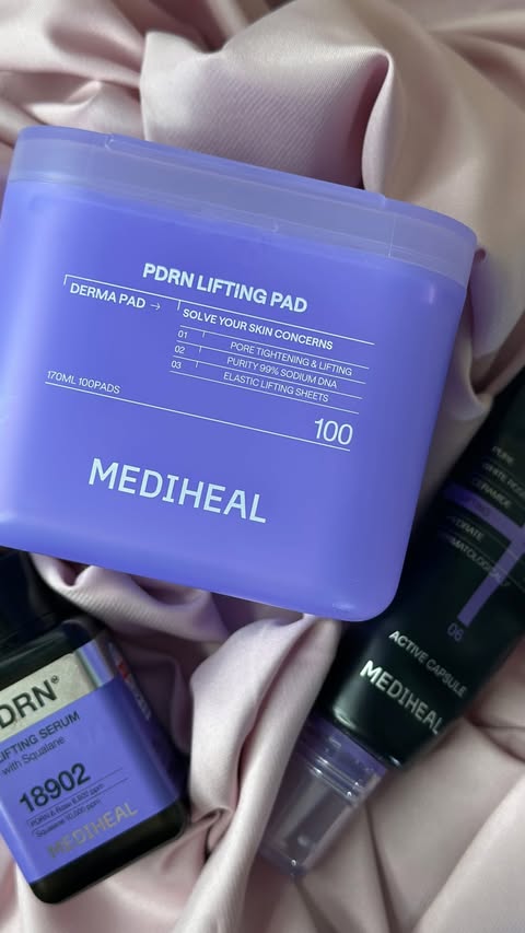 Instagram post by @acoolmomoftwo for Mediheal. Caption reads: [...] 💜✨ If you’ve been wanting to try MEDIHEAL,....