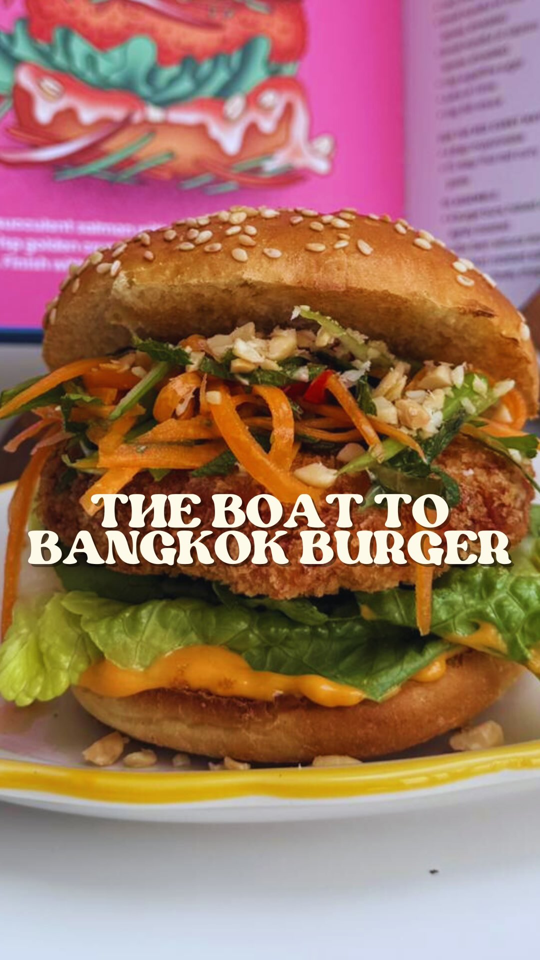 Instagram post by @benrebuck for Wonderbly. Caption reads: Ad 🍔 The Boat to Bangkok burger 🍔 This was such....