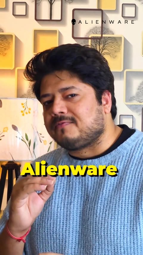 Instagram post by @leon_walkthrough for ALIENWARE. Caption reads: Hey Faridabad! Mark your calendars for Alienware....