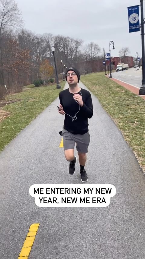 Instagram post by @millenialkyle for The Conqueror Virtual Challenges. Caption reads: When the post holiday mood sets in, I always try....
