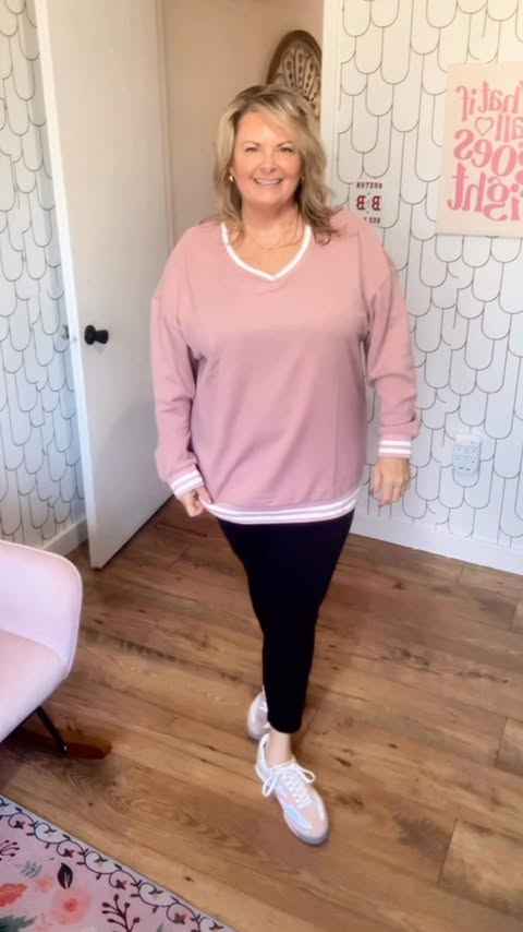 Instagram post by @momentswithcarla for Genleck. Caption reads: Okay y’all… this mid-weight sweatshirt is perfect....