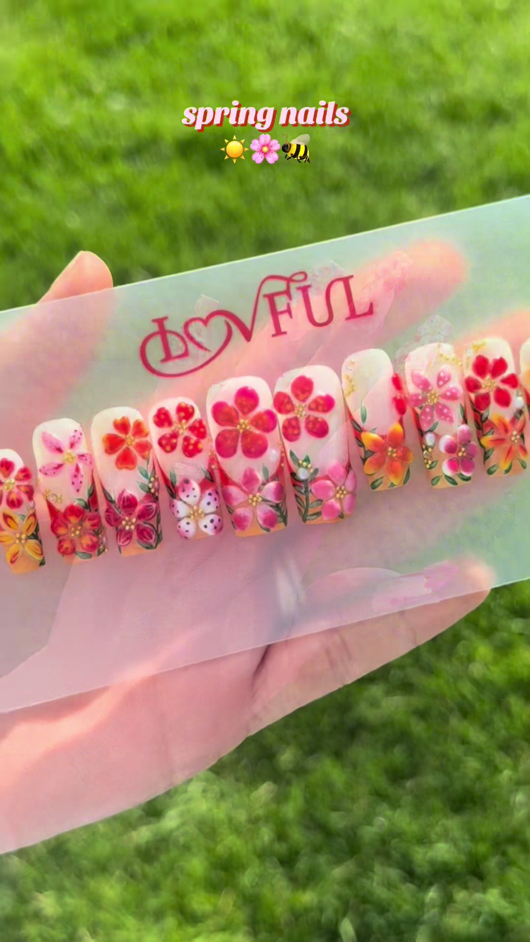 TikTok post by @elllliegrace for LOVFUL. Caption reads: [...] Spring and I’m here for it! #pretty #lovful....
