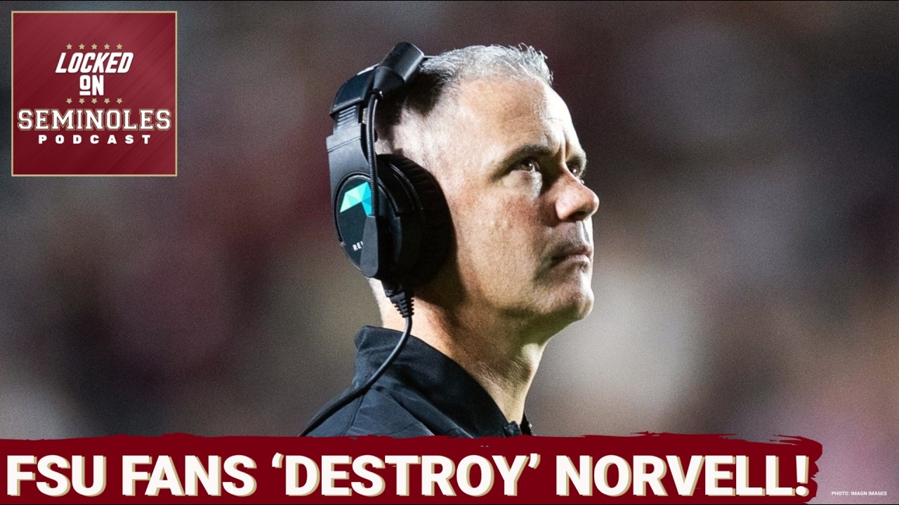 YouTube post by @LO_Seminoles for FanDuel. Caption reads: DEFCON 1: Florida State's Administration UNDER....