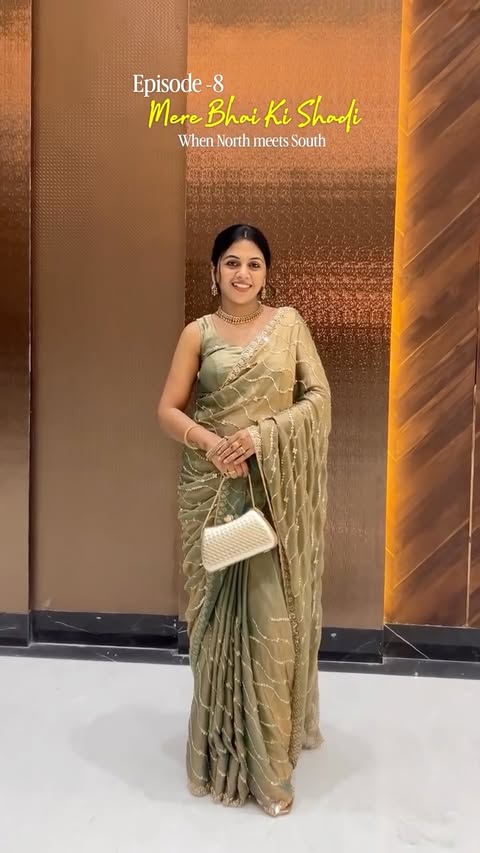 Instagram post by @shikha.vlogs for Colorbar Cosmetics. Caption reads: Mere bhai ki shadi✨When north meets south💕....