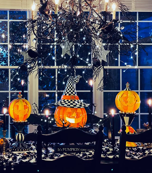 Instagram post by @haverstrawhill for MacKenzie-Childs. Caption reads: [...] back!!!🎃 I honestly didn’t think....