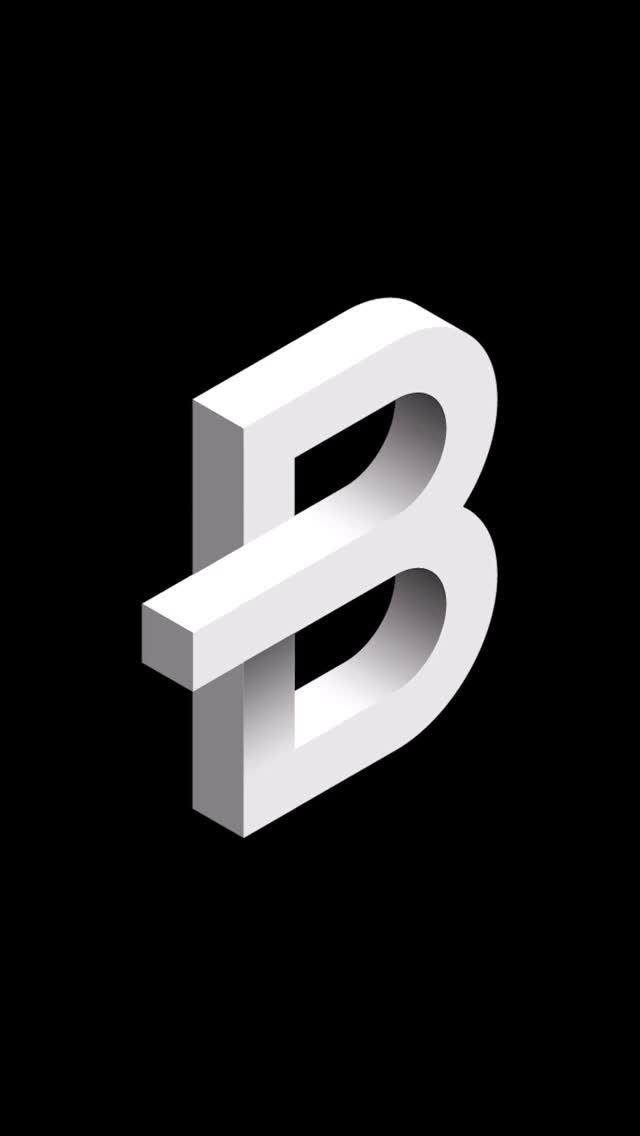 Instagram post by @kassymkulov for Adobe Design. Caption reads: Impossible B logo design process

#logo....