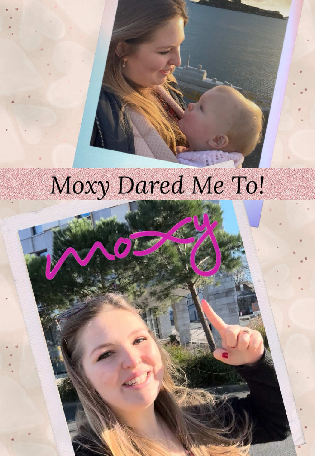 TikTok post by @amberdevonmum for Moxy Hotels. Caption reads: @Moxy Hotels - Strangers are just friends that we....