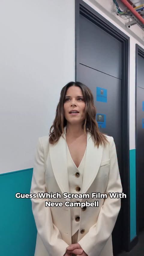 Instagram post by @thejonathanrossshowofficial for Paramount Pictures. Caption reads: Guess Which Scream Film With Neve Campbell....